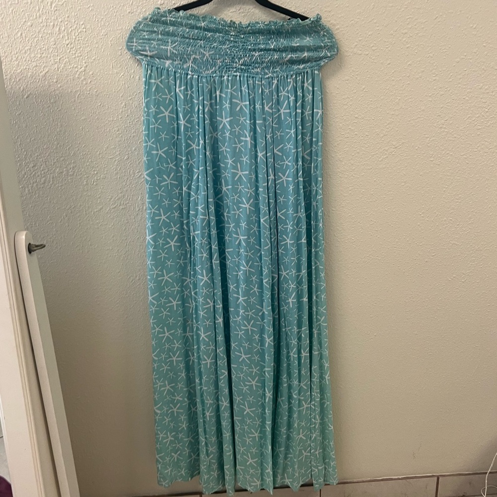 Tiare Hawaii sea shell long dress one size